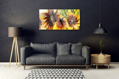 Quadro in vetro Pianta di fiori