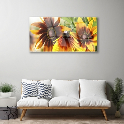 Quadro in vetro Pianta di fiori