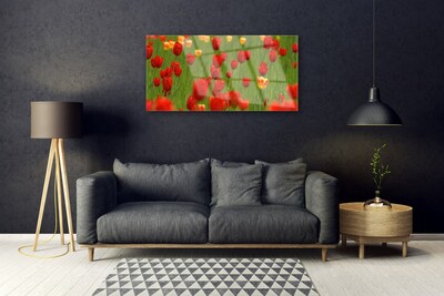 Quadro in vetro Pianta di tulipani