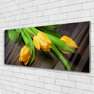 Quadro su vetro Fiori di tulipani