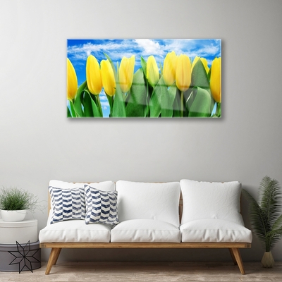 Quadro in vetro Fiori di tulipani