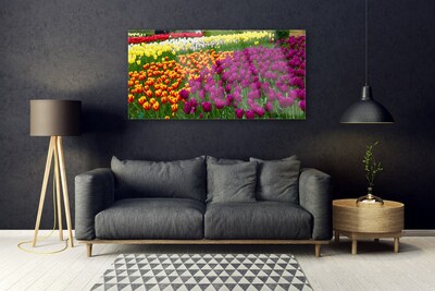 Quadro in vetro Fiori di tulipani