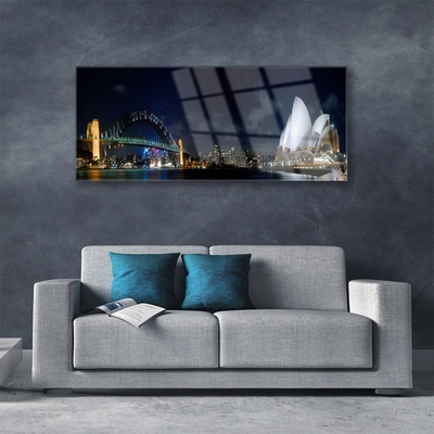 Quadro vetro Architettura del ponte di Sydney