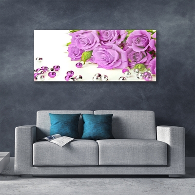 Quadro vetro Fiori di rose