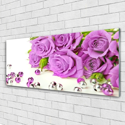 Quadro vetro Fiori di rose