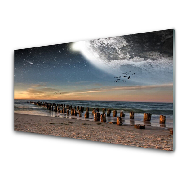 Quadro di vetro Paesaggio di Ocean Beach