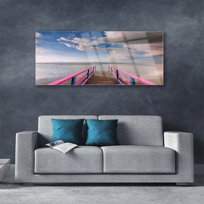 Quadro su vetro Architettura del mare a ponte