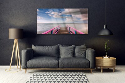 Quadro su vetro Architettura del mare a ponte