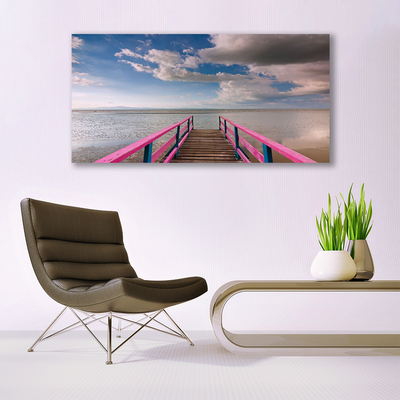 Quadro su vetro Architettura del mare a ponte