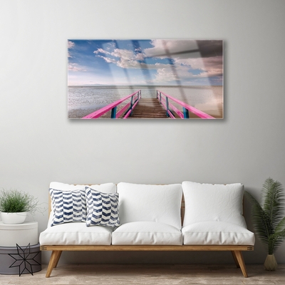 Quadro su vetro Architettura del mare a ponte