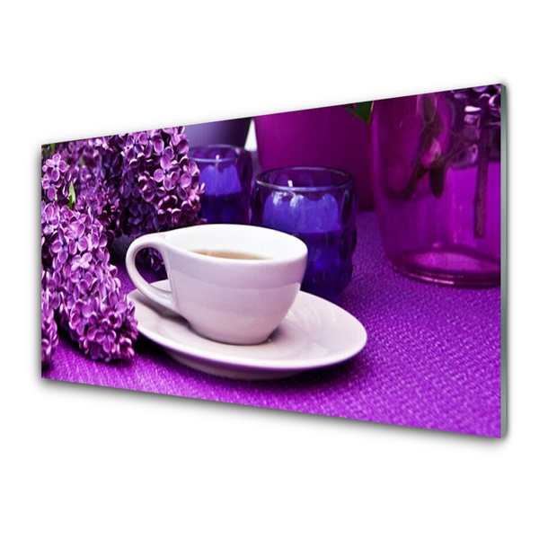 Quadro in vetro Pianta di fiori di mug