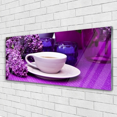 Quadro in vetro Pianta di fiori di mug