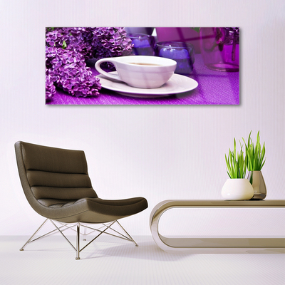 Quadro in vetro Pianta di fiori di mug