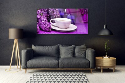 Quadro in vetro Pianta di fiori di mug