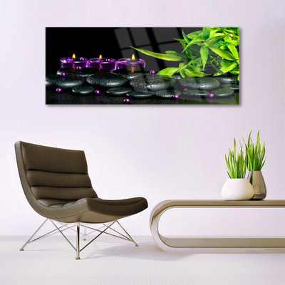 Quadro in vetro Candele Spa Beautiful