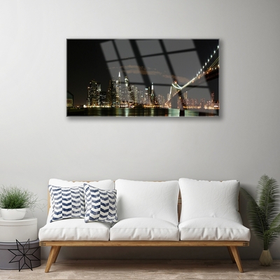 Quadro su vetro Architettura della città del ponte