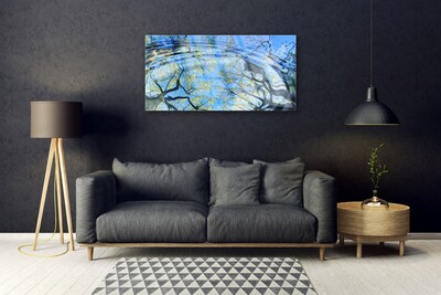 Quadro in vetro Acqua Alberi Arte Natura