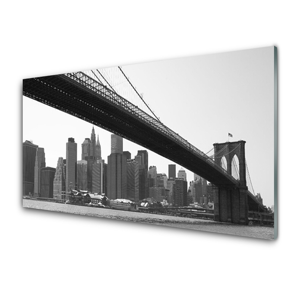 Quadro su vetro Architettura della città del ponte