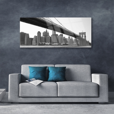 Quadro su vetro Architettura della città del ponte