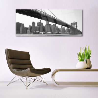 Quadro su vetro Architettura della città del ponte