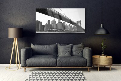 Quadro su vetro Architettura della città del ponte