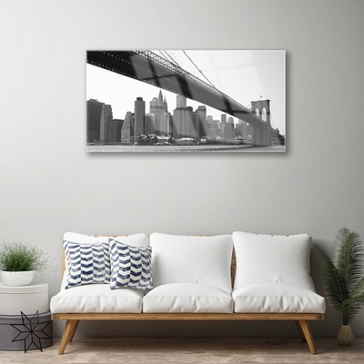 Quadro su vetro Architettura della città del ponte