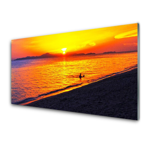 Quadro su vetro Mare Sole Spiaggia Paesaggio