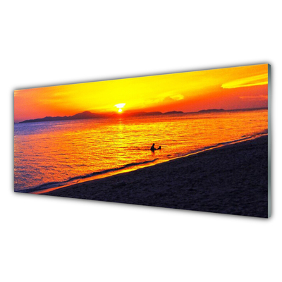 Quadro su vetro Mare Sole Spiaggia Paesaggio