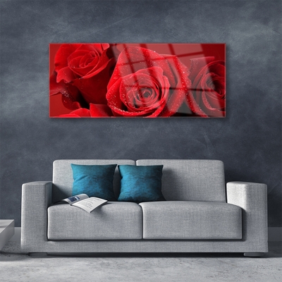 Quadro vetro Fiori di rose