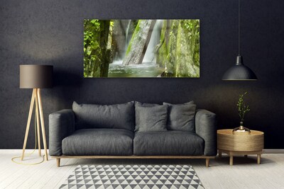 Quadro vetro Cascata Natura