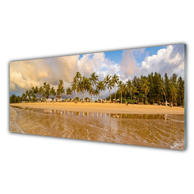 Quadro di vetro Paesaggio della spiaggia