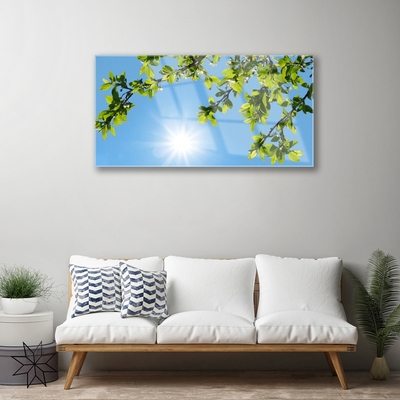 Quadro di vetro Sole Natura