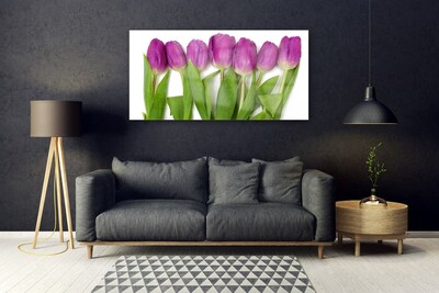 Quadro su vetro Tulipani Fiori Pianta