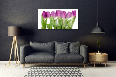 Quadro su vetro Tulipani Fiori Pianta