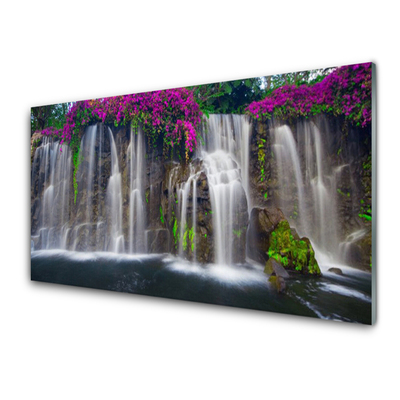 Quadro vetro Cascata Natura