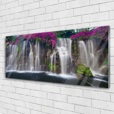 Quadro vetro Cascata Natura