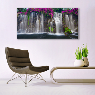 Quadro vetro Cascata Natura