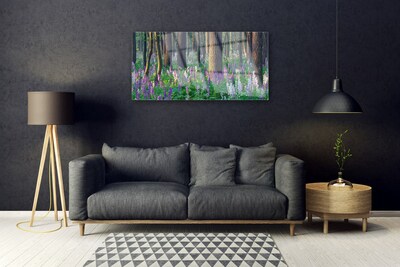 Quadro in vetro Foresta Alberi Natura