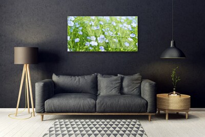 Quadro vetro Fiori Erba Pianta Natura