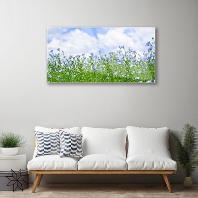 Quadro di vetro Fiori Pianta naturale