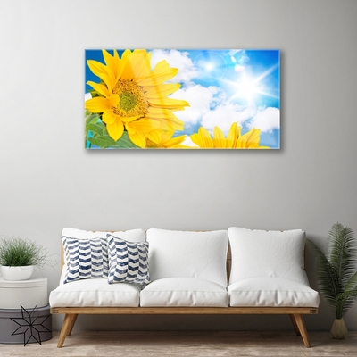 Quadro in vetro Fiori Pianta naturale