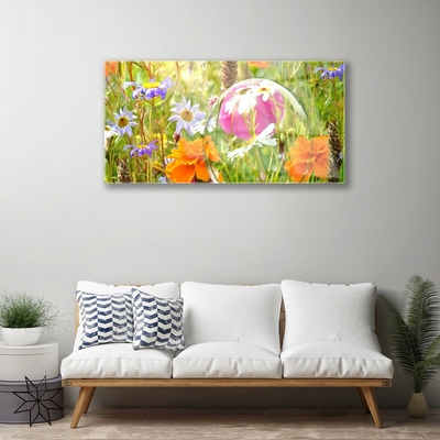 Quadro in vetro Fiori Pianta naturale