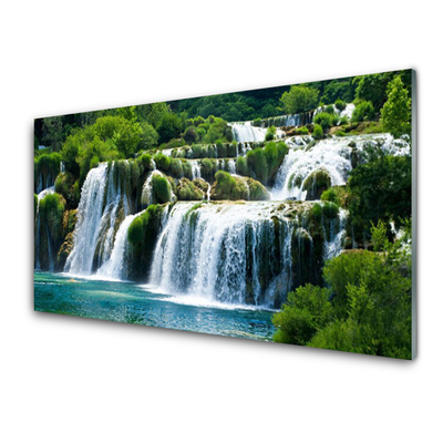 Quadro di vetro Cascata Natura