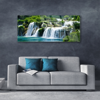 Quadro di vetro Cascata Natura