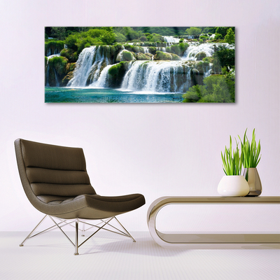 Quadro di vetro Cascata Natura