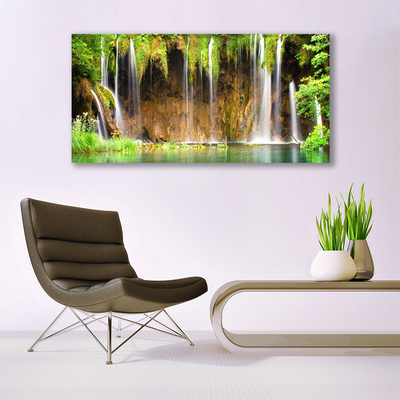 Quadro in vetro Cascata Natura