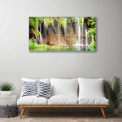 Quadro in vetro Cascata Natura