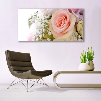 Quadro in vetro Rose Fiori Pianta