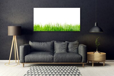 Quadro vetro Erba Natura Pianta