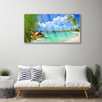 Quadro su vetro Paesaggio marino